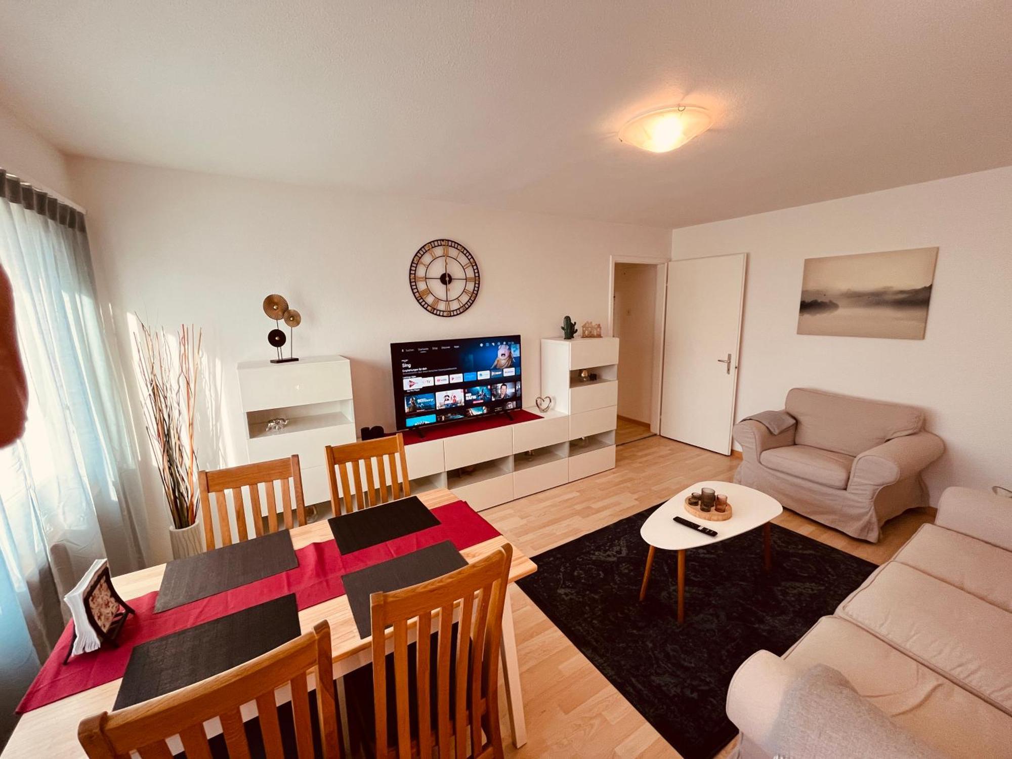 3-Room Apartment For Business Travelers & Families, Free Wifi & Tv With 70 Countries, Dazn, Sky, Netflix & Disney Wynau Bagian luar foto